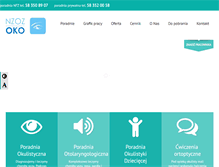 Tablet Screenshot of nzoz-oko.pl